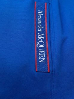 Alexander McQueen logo-tape detail track pants