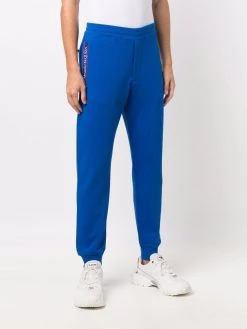 Alexander McQueen logo-tape detail track pants