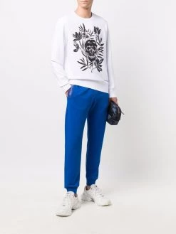 Alexander McQueen graphic-print long-sleeve sweatshirt