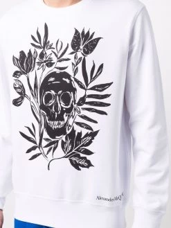 Alexander McQueen graphic-print long-sleeve sweatshirt