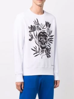 Alexander McQueen graphic-print long-sleeve sweatshirt