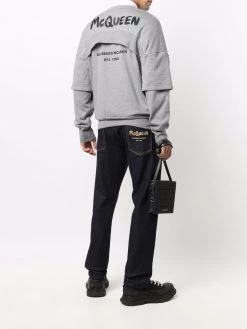 Alexander McQueen layered logo-print sweatshirt