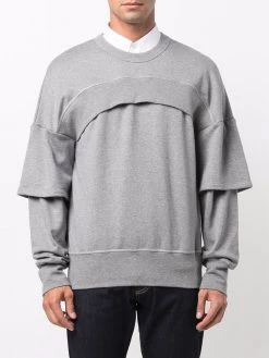 Cheap 💯 Alexander McQueen Layered logo print sweatshirt 🎁 8 Alexander McQueen layered logo-print sweatshirt