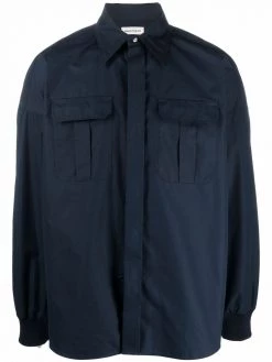 Alexander McQueen flap-pocket cotton shirt