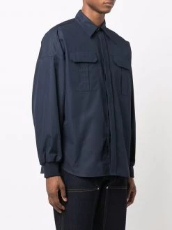 Alexander McQueen flap-pocket cotton shirt