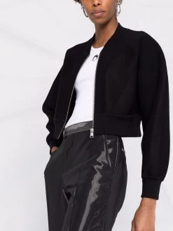 Alexander McQueen puff-sleeve cropped jacket