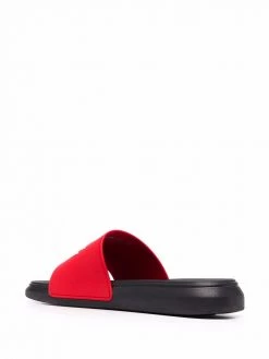 Alexander McQueen logo-print pool slides