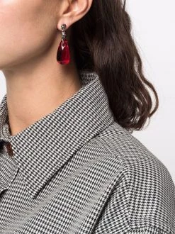 Alexander McQueen drop-shaped pendant earrings
