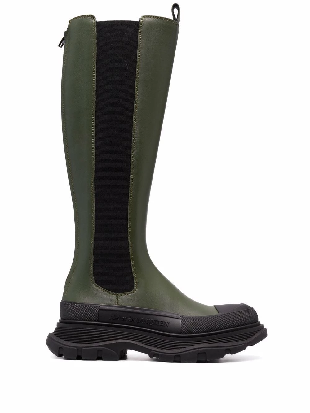 Coupon ๐ฅ Alexander McQueen Tread Slick leather mid calf ๐ฅพ boots ๐ฅ 1 Alexander McQueen Tread Slick leather mid-calf boots