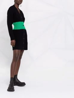 Alexander McQueen two-tone cable-knit dress