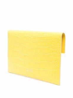 Alexander McQueen skull-embellished leather clutch bag