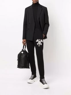 Alexander McQueen skull-motif track pants