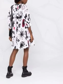 Alexander McQueen graphic-print shirt dress