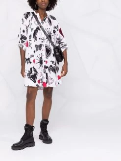 Alexander McQueen graphic-print shirt dress