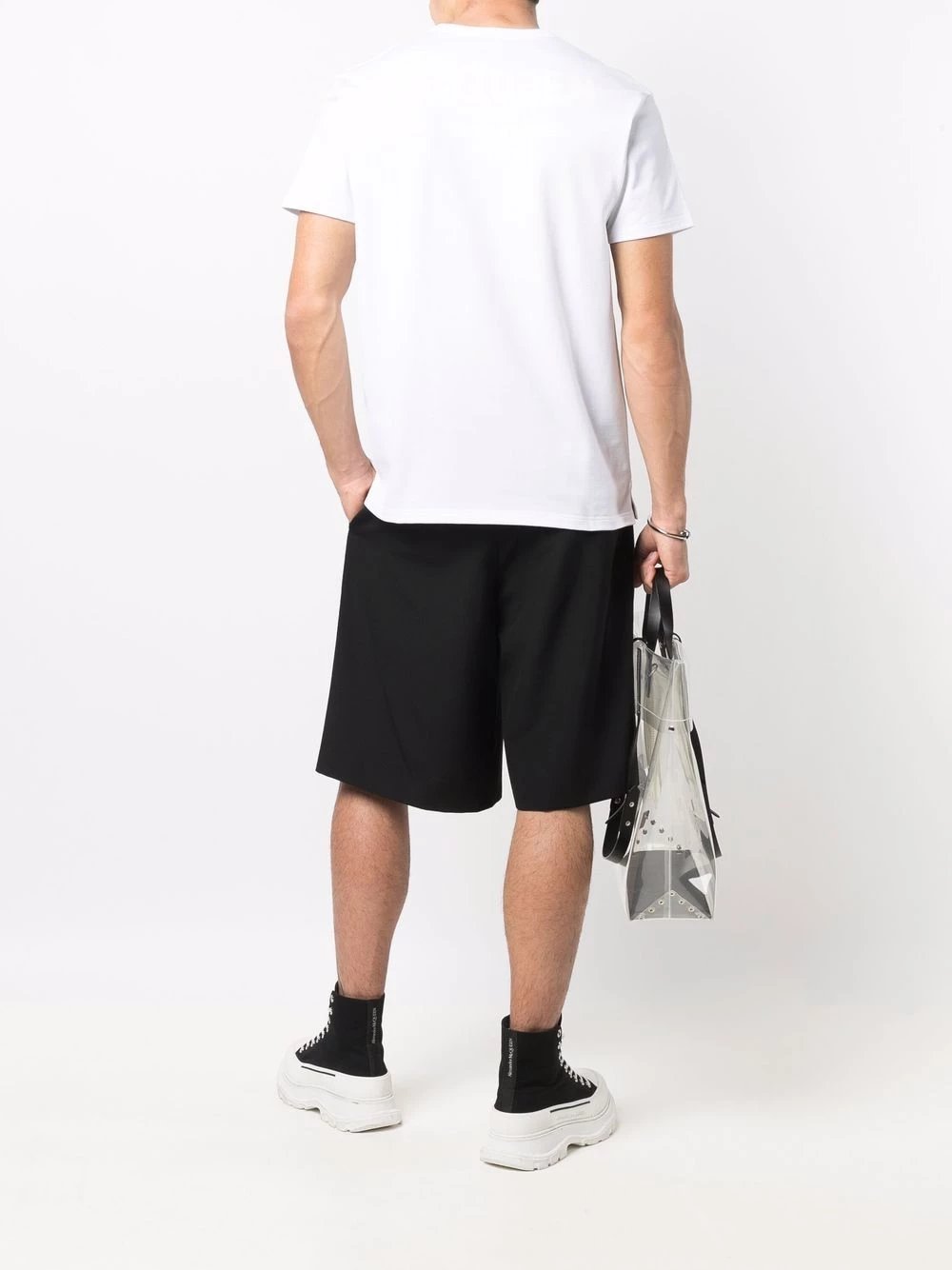 Best deal ✨ Alexander McQueen Rear logo print T 👚 shirt 🎁 2 Alexander McQueen rear logo-print T-shirt