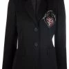 Alexander McQueen rhinestone-embellished blazer dress