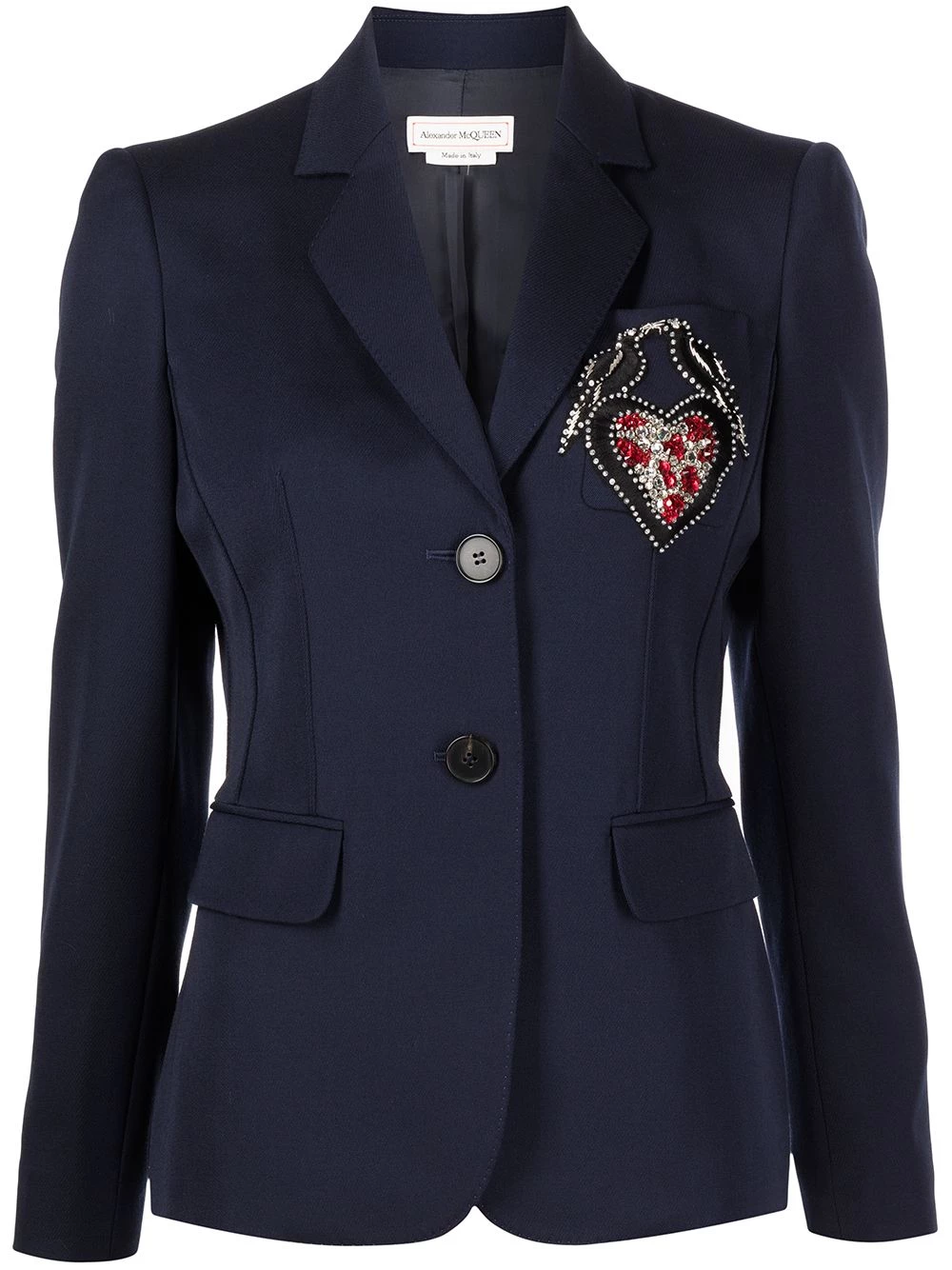 Promo ๐ Alexander McQueen Notched lapel single breasted blazer ๐ 1 Alexander McQueen notched-lapel single-breasted blazer