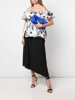 Alexander McQueen sketch-print blouse