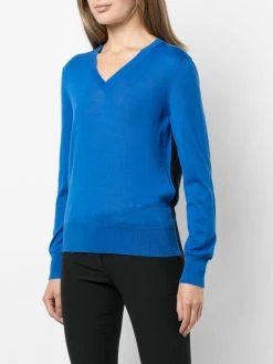 Alexander McQueen contrasting-panel long-sleeve jumper