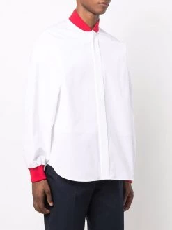 Alexander McQueen contrasting-panel long-sleeve shirt