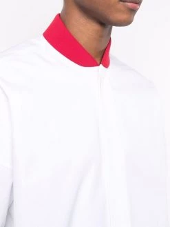 Alexander McQueen contrasting-panel long-sleeve shirt