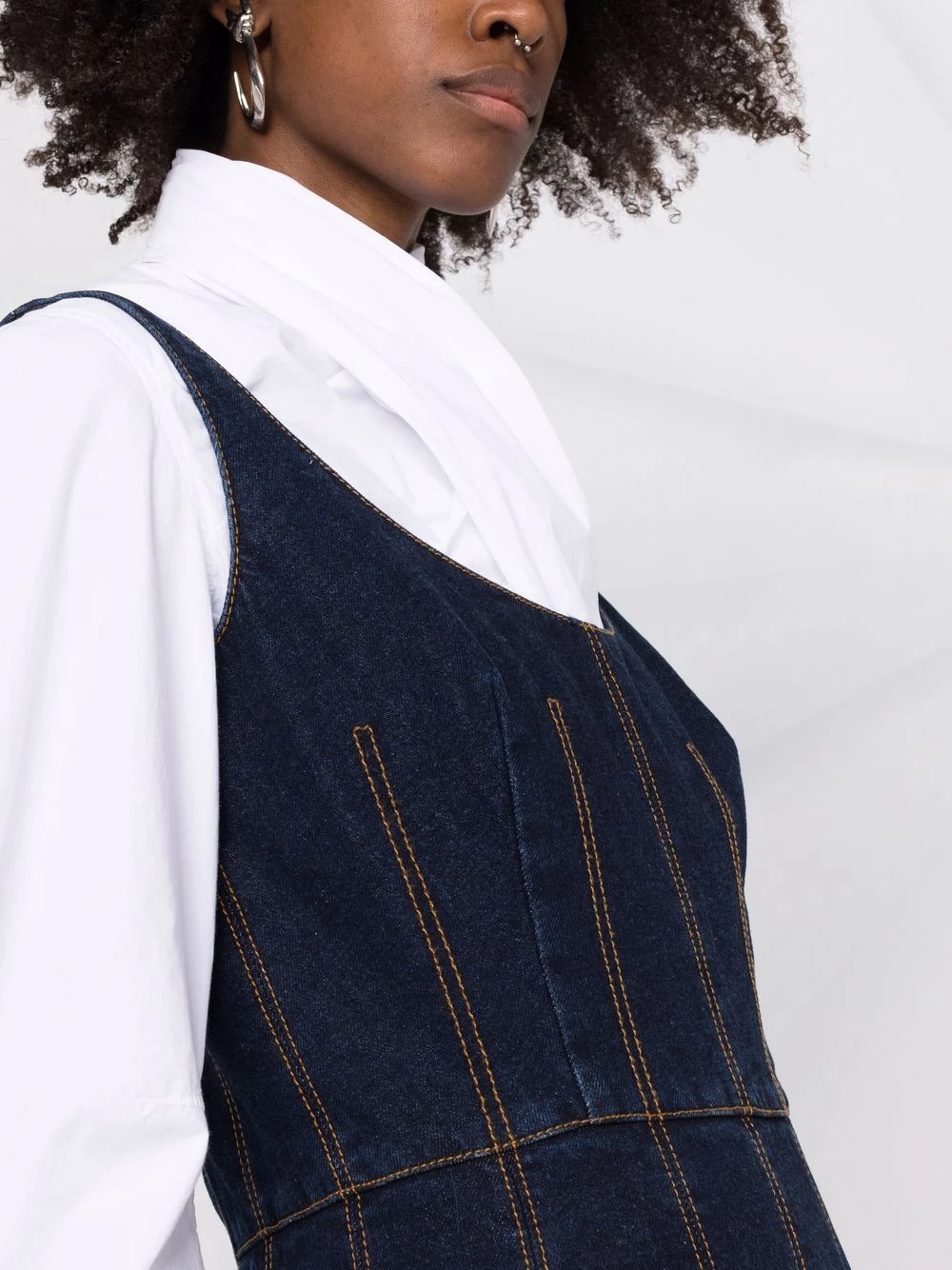 Wholesale โ Alexander McQueen Stitched detailing flared midi ๐ dress ๐งจ 5 Alexander McQueen stitched detailing flared midi dress