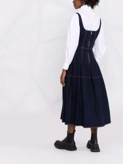 Wholesale โ Alexander McQueen Stitched detailing flared midi ๐ dress ๐งจ 14 Alexander McQueen stitched detailing flared midi dress