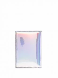 Alexander McQueen iridescent leather card holder