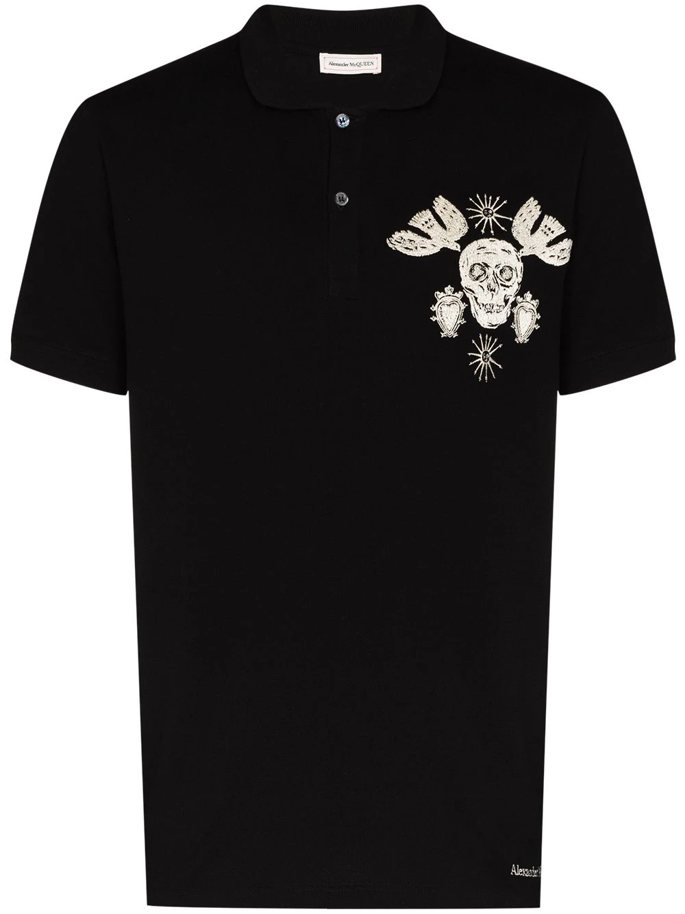Hot Sale ๐ฏ Alexander McQueen Papercut Skull short sleeve polo ๐ shirt ๐ฏ 1 Alexander McQueen Papercut Skull short-sleeve polo shirt
