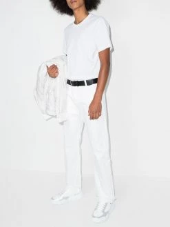 Alexander McQueen skull-print straight-leg jeans