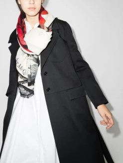 Alexander McQueen Paper Bloom skeleton scarf