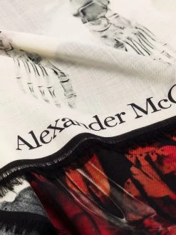 Alexander McQueen Paper Bloom skeleton scarf
