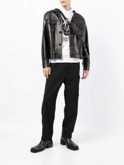 Alexander McQueen graphic-print drawstring hodie