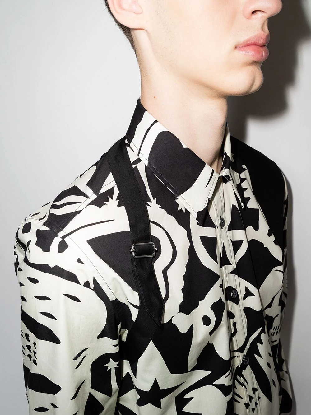 Best deal โ Alexander McQueen Skull print harness ๐ shirt ๐ 4 Alexander McQueen skull print harness shirt