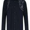 Alexander McQueen harness-print long-sleeve shirt