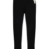 Alexander McQueen skull-embroidered zip-ankle tack pants
