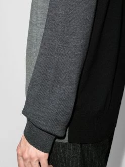 Alexander McQueen panelled crew neck jumper