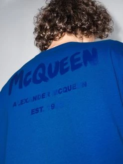 Cheapest ๐ Alexander McQueen Graffiti logo cotton T ๐ shirt ๐ฅฐ 8 Alexander McQueen graffiti-logo cotton T-shirt