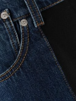 Alexander McQueen patchwork straight-leg jeans