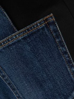 Alexander McQueen patchwork straight-leg jeans