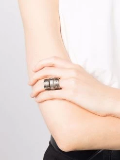 Alexander McQueen engraved signature ring