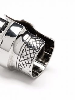Alexander McQueen engraved signature ring