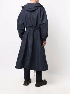 Alexander McQueen hooded hybrid bomber rain jacket