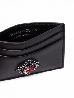 Alexander McQueen embellished card holder
