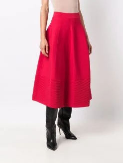 New โ Alexander McQueen Ribbed detailing full midi ๐ skirt ๐งจ 7 Alexander McQueen ribbed detailing full midi skirt