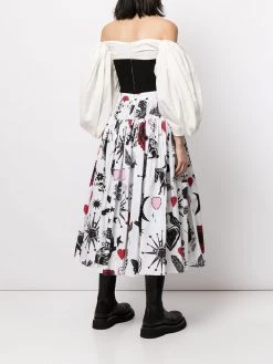 Outlet โ Alexander McQueen Ruffle detail puff sleeve ๐ dress ๐ 8 Alexander McQueen ruffle-detail puff-sleeve dress