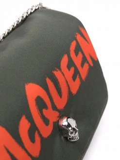 Alexander McQueen skull detail logo bag