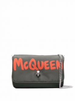 Alexander McQueen skull detail logo bag