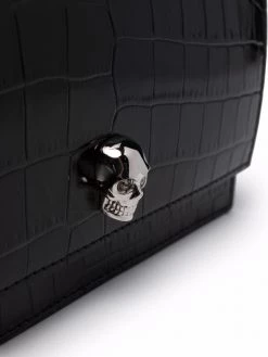 Alexander McQueen crocodile-effect leather bag