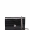 Alexander McQueen crocodile-effect leather bag